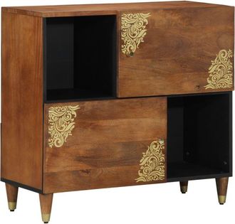 vidaXL Vidaxl - Aparador Marr&oacute;n 80 X 33.5 X 75 Cm Madera Maciza De Mango