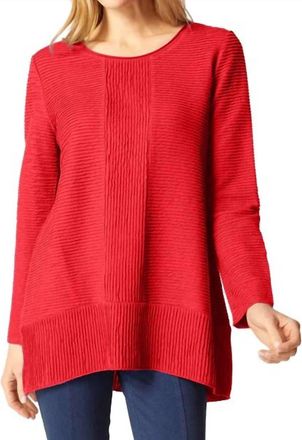 Habitat Ripple Effect Autumn Tunic In Ruby
