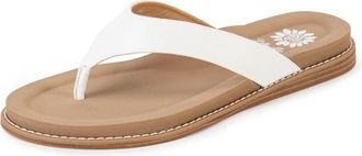 Yellow Box Womens Cielo Sandal In White