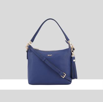 Paul Costelloe Womens Mestolo Leather Multi Way Bag - Blue - One Size