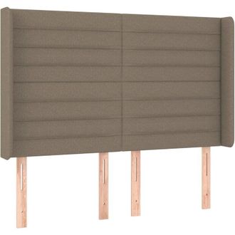 vidaXL Cabecero Con Led De Tela Gris Taupe 147x16x118/128 Cm Vidaxl