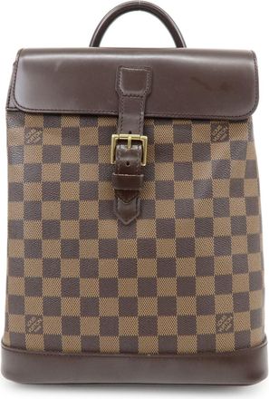 Louis Vuitton Soho Damier Brown Canvas Backpack Bag (Pre-Owned)