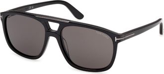 Tom Ford Brianna-02 Smoke Pilot Unisex Sunglasses FT1338-N 01A 58