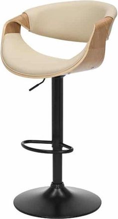 Global Interiors Design Barstuhl Milenko mit Armlehnen, Natural/Beige