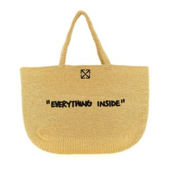 Off-white Tote Bags, female, Beige, Size: ONE SIZE Jitney Tote Bag
