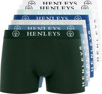 Henleys Heren Mactyme Boxershorts (Verpakking van 7) (Multikleur)