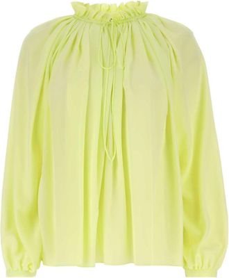 Lanvin Light Yellow Silk Blouse