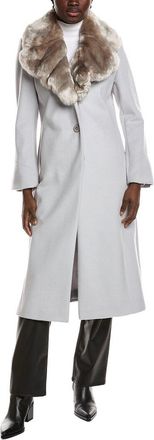 Via Spiga Feminine Wool-Blend Coat