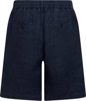 MC2 Saint Barth Mens Bermuda Shorts Sebastian Blue Linen