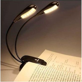 OEM Ulisem - L&aacute;mpara De Lectura Recargable De 12 Led - Luz C&aacute;lida De 3000 K - Doble Protecci&oacute;n Ocular - Hasta 40 Horas De Duraci&oacute;n De La Bater&iacute;a