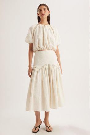 Merlette Maree Skirt in Cream at Nordstrom, Size 14
