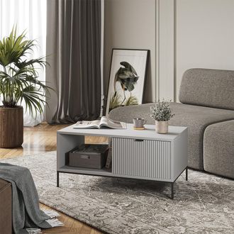 Vicco Mesa De Centro Eliza, Gris, 90 X 50 Cm