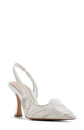 Ted Baker Ari Slingback Pointed Toe Pump in White at Nordstrom, Size 9.5