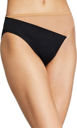 Norma Kamali Snake Mesh High-Waist Bikini Bottom