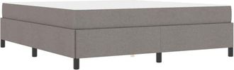 vidaXL Box Spring Bed Taupe 180 x 200 cm Fabric vidaXL