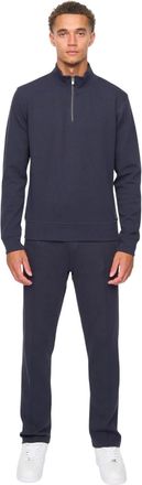 Duck and Cover Mens Slellmoore Tracksuit Set (Navy) - Size X-Large