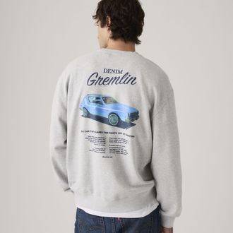 Levi's Relaxed Graphic Crewneck Sweatshirt - Mens - 2XL - Grey