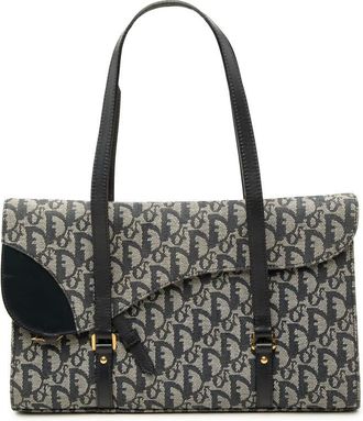 Dior Pre-owned Dior Diorissimo Trotter Canvas Saddle Shoulder Bag Ladies 1RL5N886T1G5C7WE