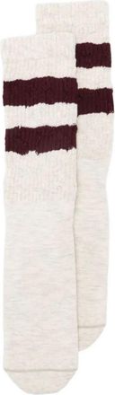 Golden Goose Socks High Rib Stripes Ripped