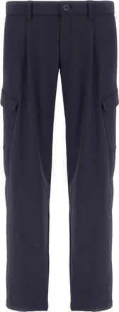 Herno Laminar Light Comfort Stretch Woven Cargo Broek - Heren - Straight fit broeken - Blauw - S - Polyester - Broeken