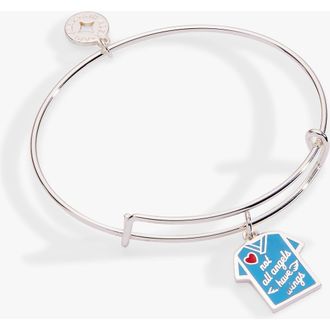 Alex and Ani Not All Angels Have Wings Scrubs Bangle in Silver at Nordstrom