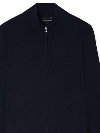 Emporio Armani Wool Knit Cardigan - Navy
