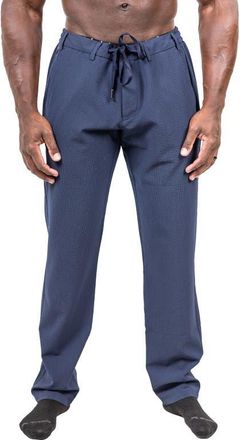 Maceoo Marthyr Tapered Leg Drawstring Pants in Blue at Nordstrom, Size 34