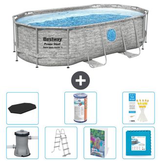 Bestway Piscina Bestway Power Steel Oval - 427x250x100 Cm - 8-piezas S602
