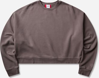 Nike Jordan Men s In1House Crop Crewneck Sweatshirt Cave Stone