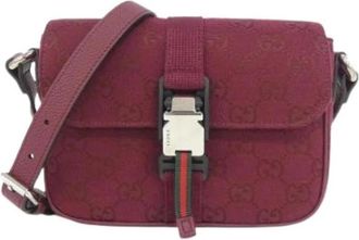 Gucci Pre-owned Shoulder Bag - Dames - Vintage Schoudertas - Rood - ONE Size - Leer - Vintage