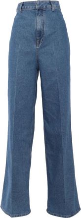 Philosophy di Lorenzo Serafini Rechtgesneden Jeans - Dames - Loose Fit Jeans - Blauw - M - Katoen - Jeans