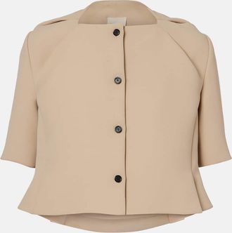 Khaite Vali cr&ecirc;pe top