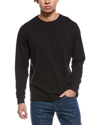 James Campbell Waffle Knit Crewneck Sweater