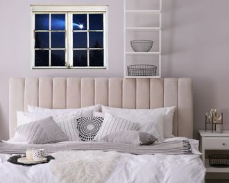 Queence 3D-Wandtattoo »Sternschnuppe« selbstklebender Wandsticker Weihnachten