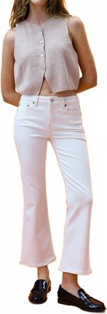 Daze Womens Runaway Crop Flare Jeans In Light Wash