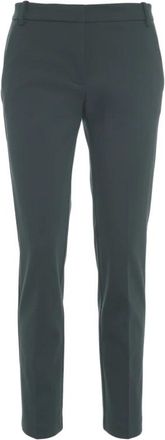 Pinko Groene Chino Broek Slim-Fit Stijl - Dames - Slim Fit Broeken - Groen - 2XS - Broeken