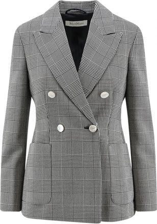 Max Mara Prince of Wales Check Blazer - female - Max Mara - Blazers - Multicolor - M - Jackets