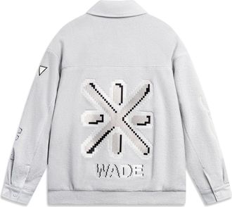 Li-Ning Way Of Wade Graphic Polar Fleece Jacket Halo Grey AFDT853-2