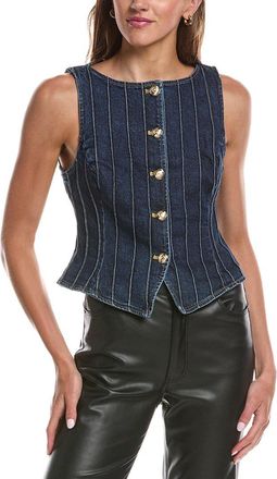 Cinq &agrave; Sept Cinq &Agrave; Sept Denim Pintuck Camen Vest