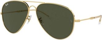 Ray-Ban Vintage Aviator Zonnebril - unisex - Zonnebrillen - Geel - 58 MM - Accessoires