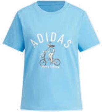 adidas (WMNS) adidas Original T-Shirt Asia Sizing Blue JN7771