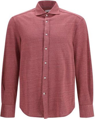 Brunello Cucinelli Multicolor Linen Mens Shirt