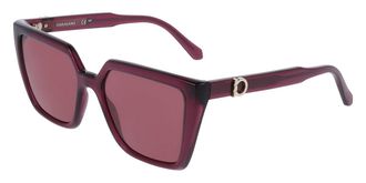 Ferragamo SF2058SE 612 Womens Sunglasses Burgundy Size 54