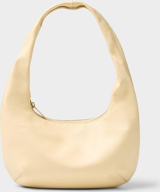 Mansur Gavriel Womens Gnocchi butter yellow grained leather shoulder bag