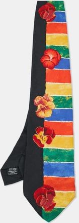HUGO BOSS Boss By Hugo Boss Black/multicolor Printed Silk Tie