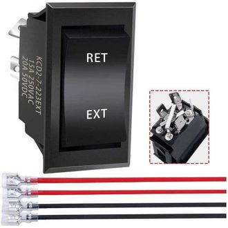 OEM [mai Usato]regolatore Istantaneo Per Motore Cc A 3 Posizioni Da 12 V Dpdt 4 Pin (on)-off-(on) 20 A Interruttore Di Inversione Di Polarit&agrave; Per Camper E