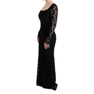 Dolce & Gabbana Womens Black Cotton Cocktail Dress
