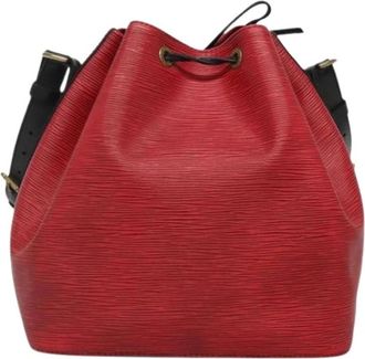 Louis Vuitton Pre-owned Bucket Bags, female, Red, Size: ONE SIZE Pre-owned Bucket Bag