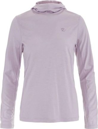 Fj&auml;llr&auml;ven Abisko Wool Hoodie Merinoshirt f&uuml;r Damen | lila