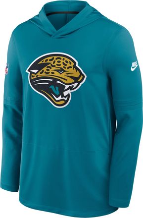 Nike Jacksonville Jaguars Alt Nike Mens Dri-FIT NFL Long-Sleeve Hooded Top in Green | 03B9099KQ9N-HHY